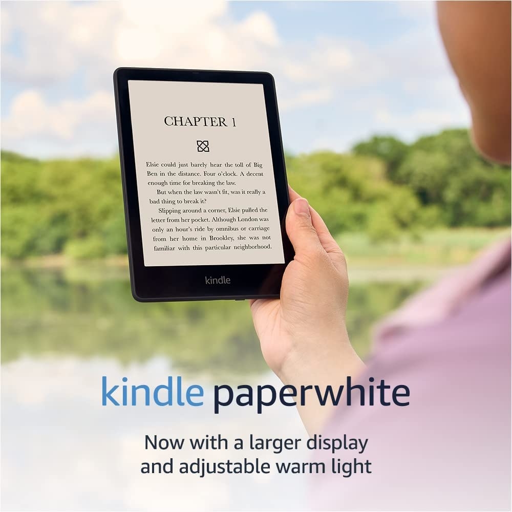 model reading the kindle paperwhite