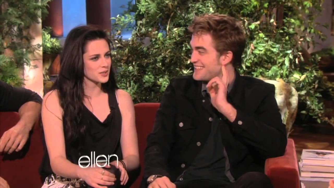 Kristen Stewart and Robert Pattinson on Ellen