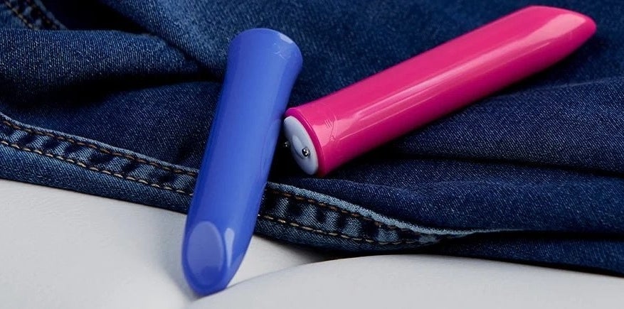 Blue and red bullet vibrators