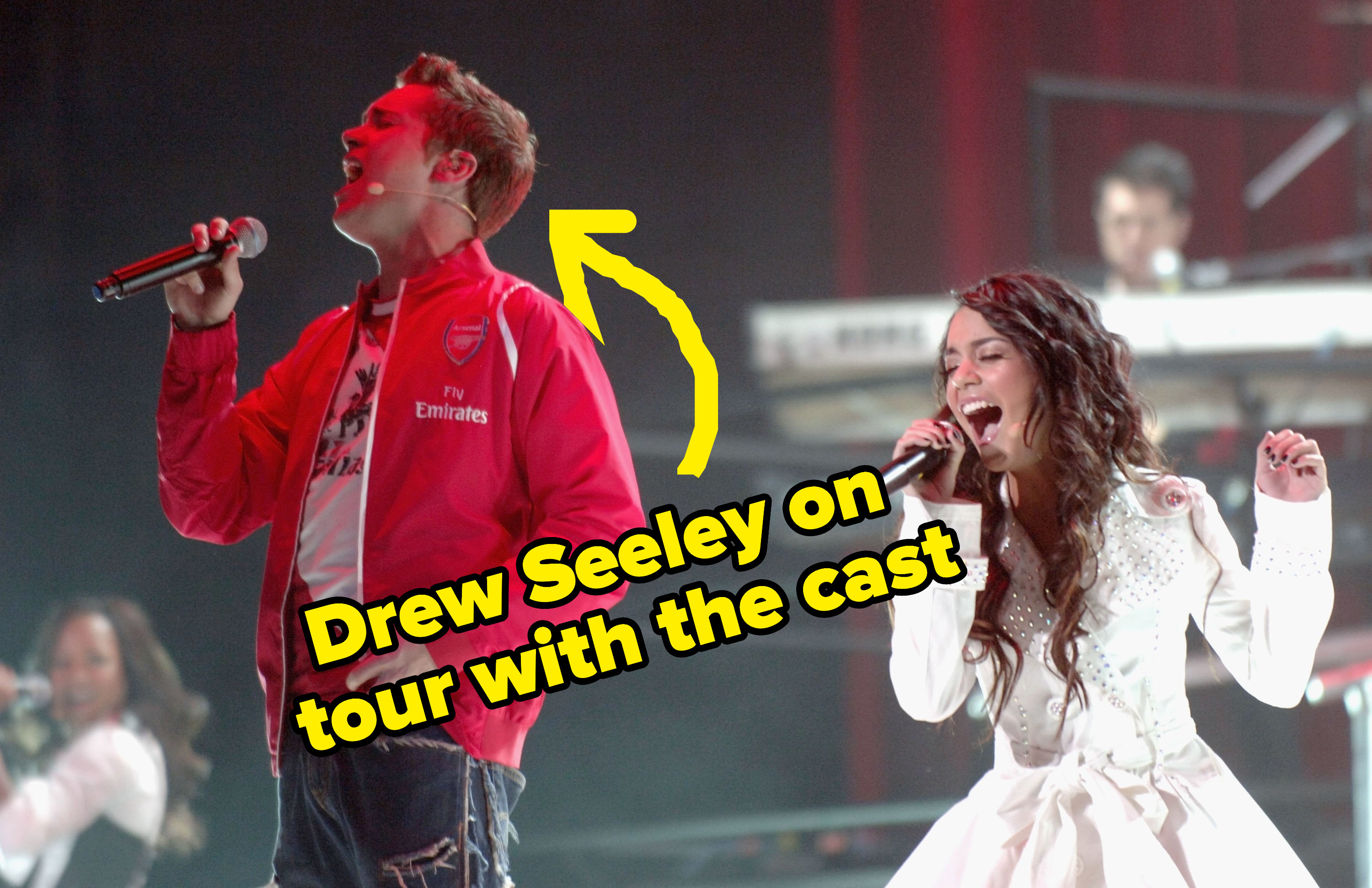 Drew Seeley, the actual singing voice for Troy, on tour with the cast