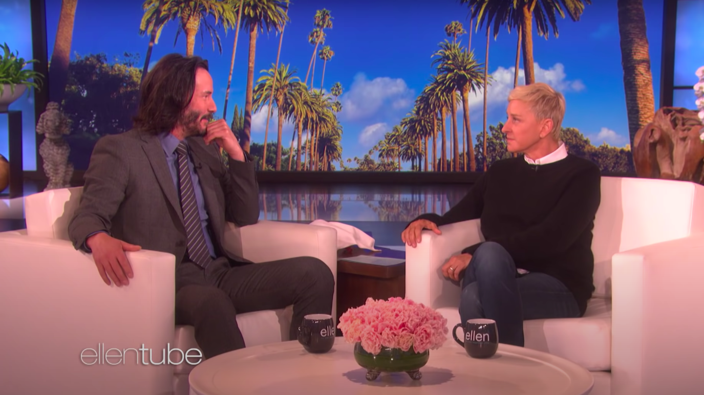 Keanu Reeves on the Ellen Show