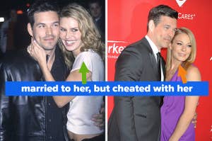 Eddie Cibrian with Brandi Glanville and later, with LeAnn Rimes