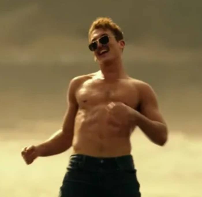 Miles Teller as Rooster on the Beach