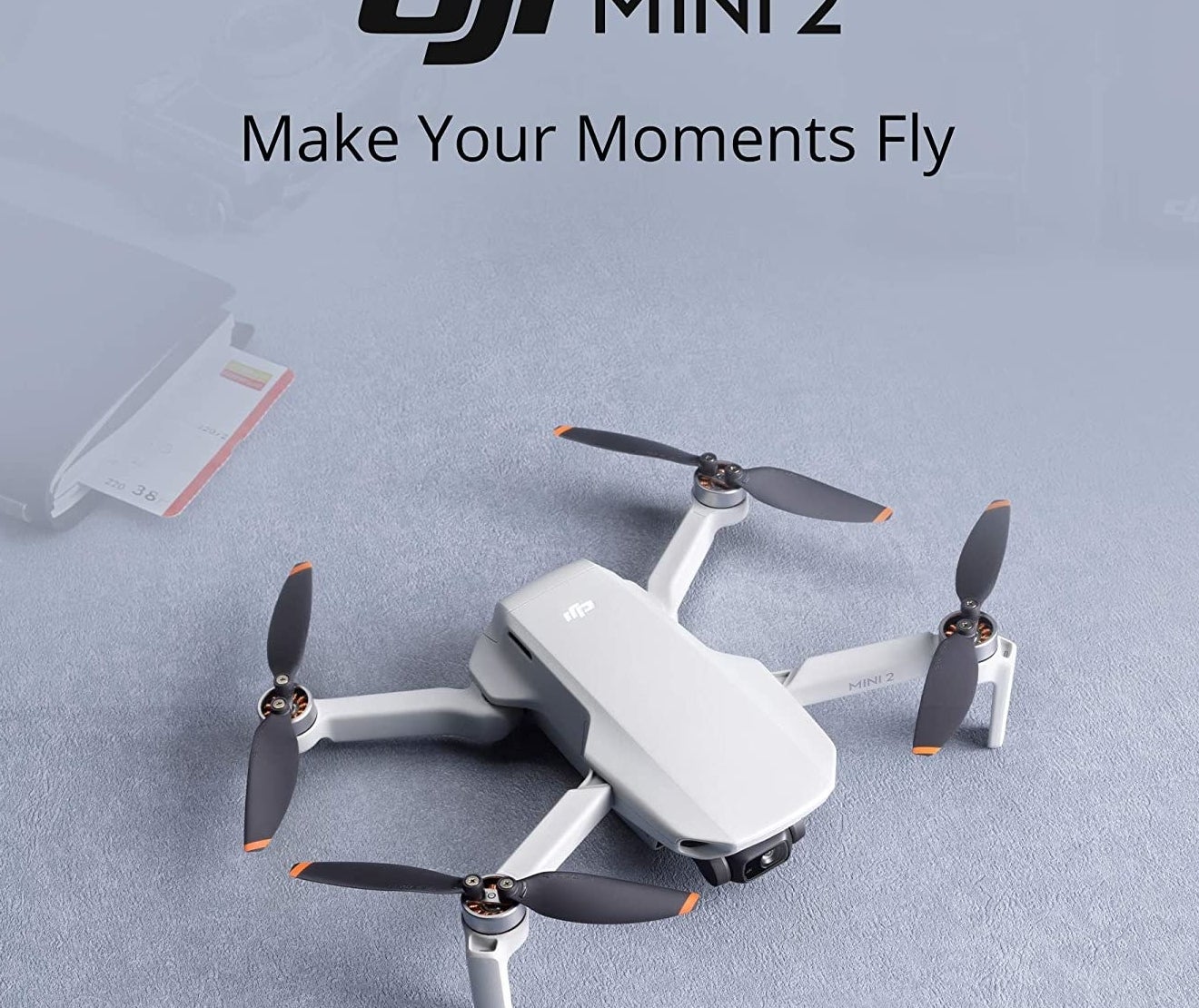 the drone camera on a plain background