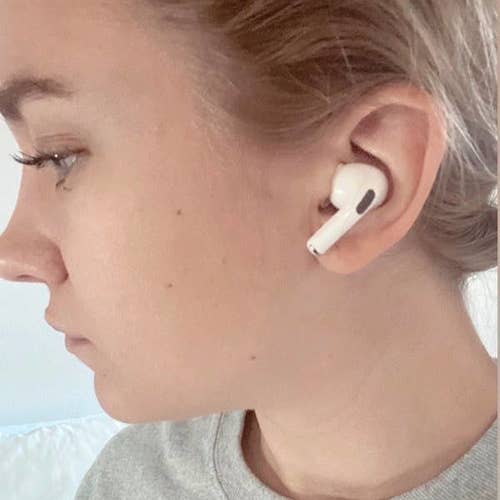 airpods pro in buzzfeed editor's ear