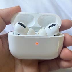 the airpods pro in their case