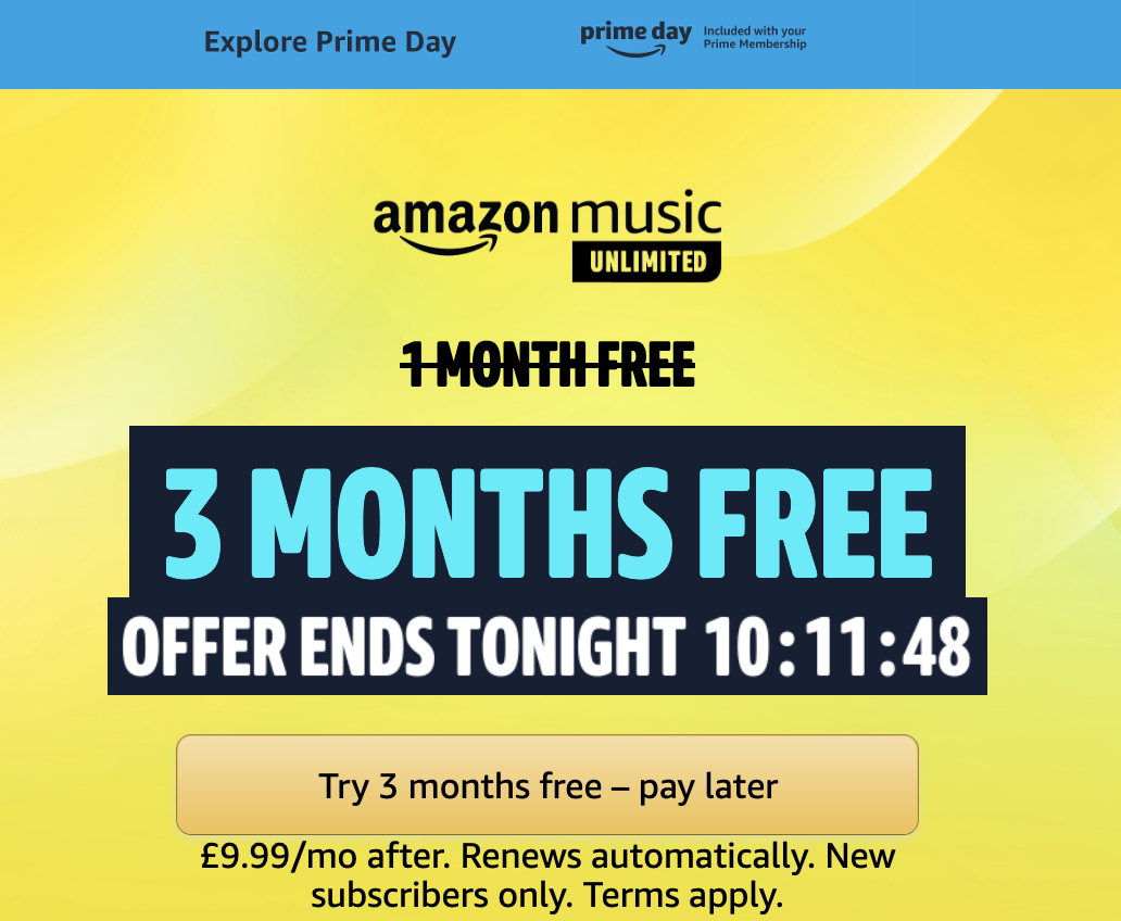 Get Three Months Of Amazon Music Unlimited For Free Until Midnight ...