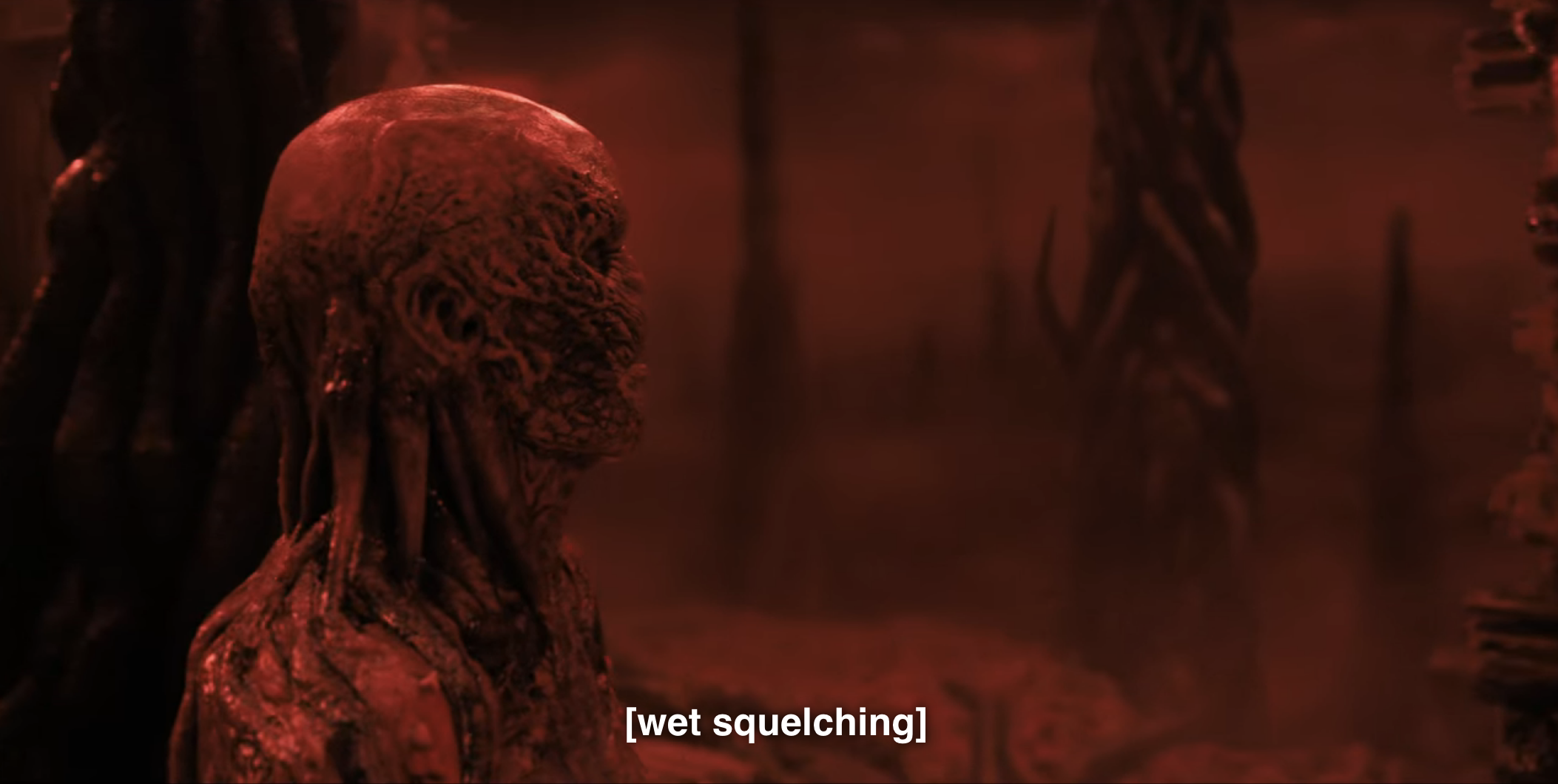 Vecna with the caption wet squelching