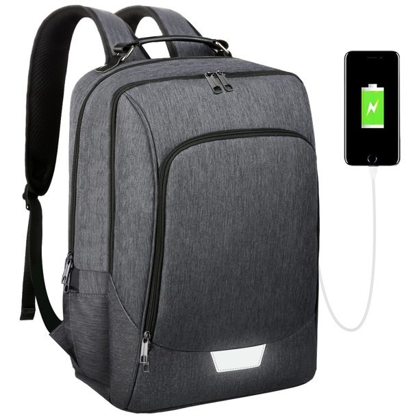 A laptop backpack with a USB charger
