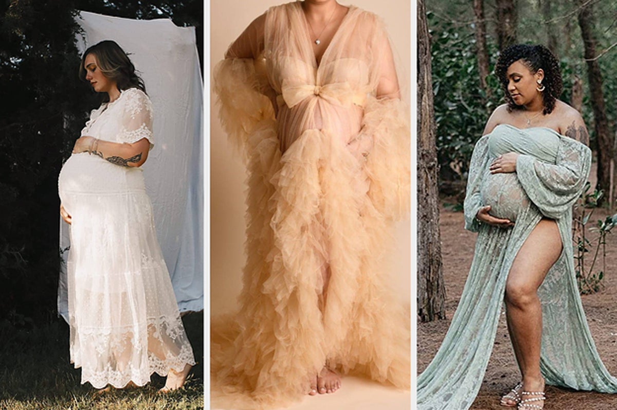 Sexy Two Piece Boho Style Maternity Photography Dress Tulle Chiffon Photo  Shooting Pregnancy Baby Shower Dress Customized
