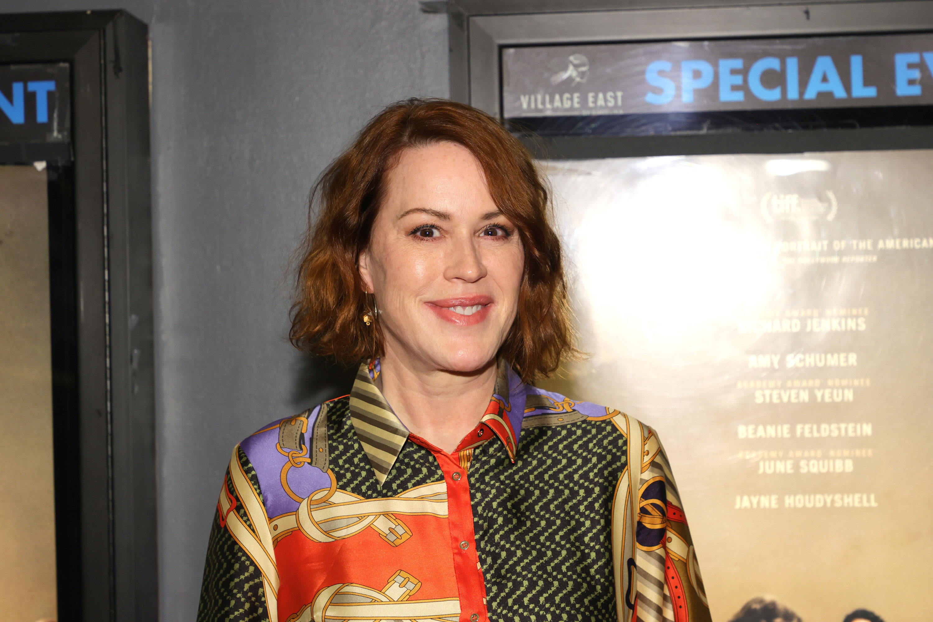 Molly Ringwald attends as A24 and the Cinema Society host a screening of &quot;The Humans&quot; at Village East Cinema