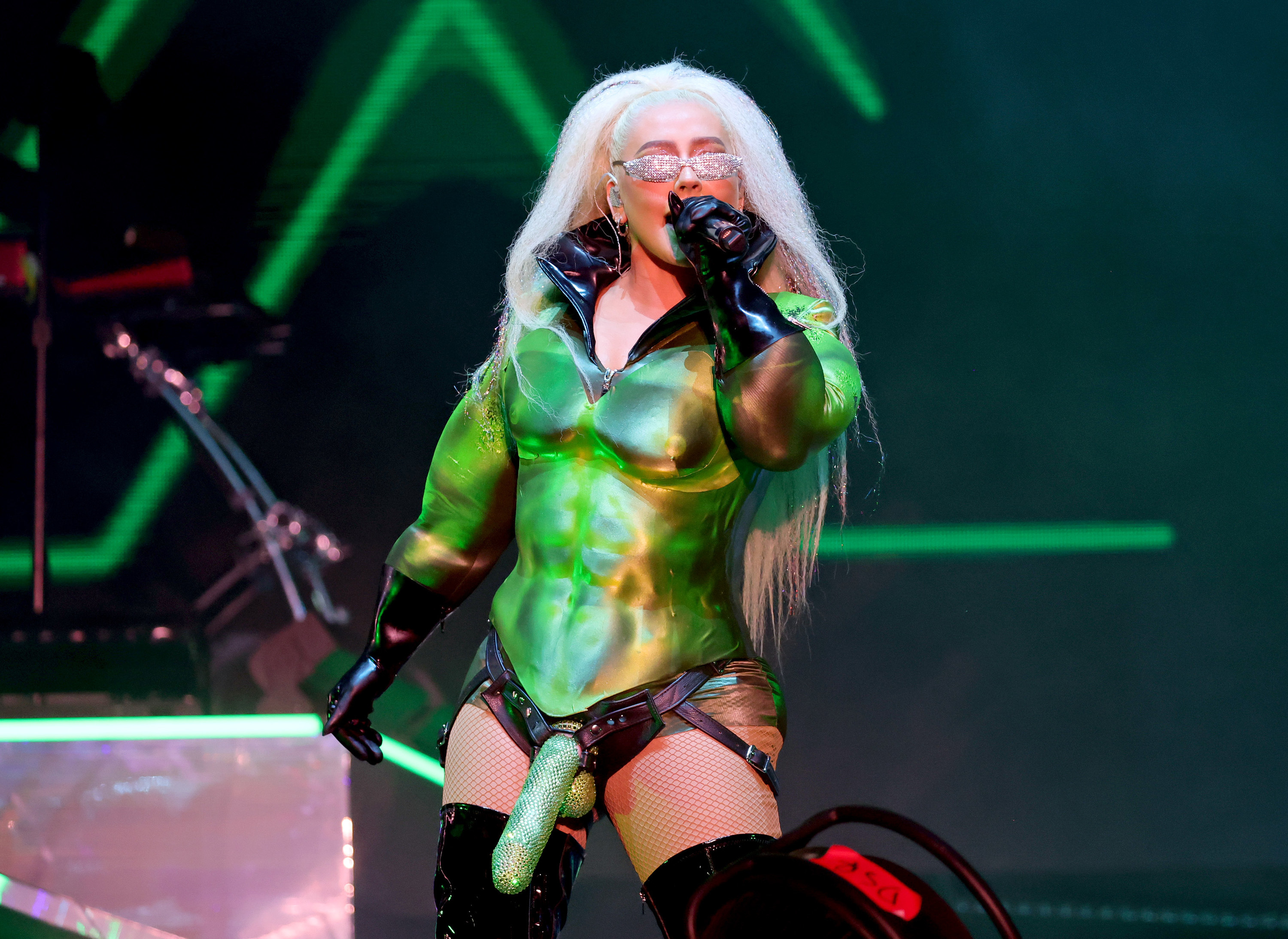 Christina Aguilera performs onstage during LA Pride&#x27;s Official In-Person Music Event &quot;LA Pride In The Park&quot; Presented by Christopher Street West