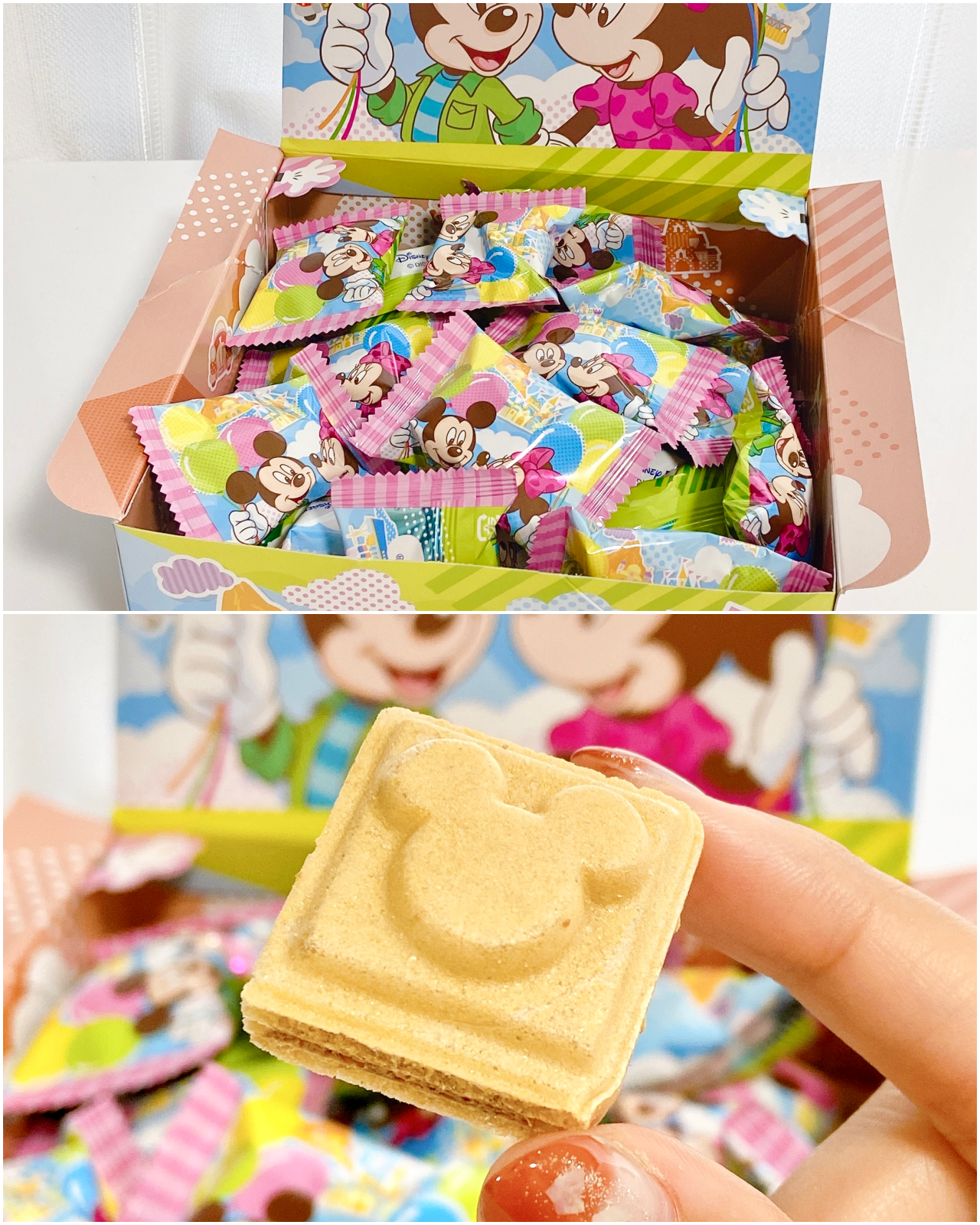 ★東京ディズニーランド（Tokyo Disneyland）おすすめお土産「エアチョコレート 紙箱」ミッキーとミニーがかわいい