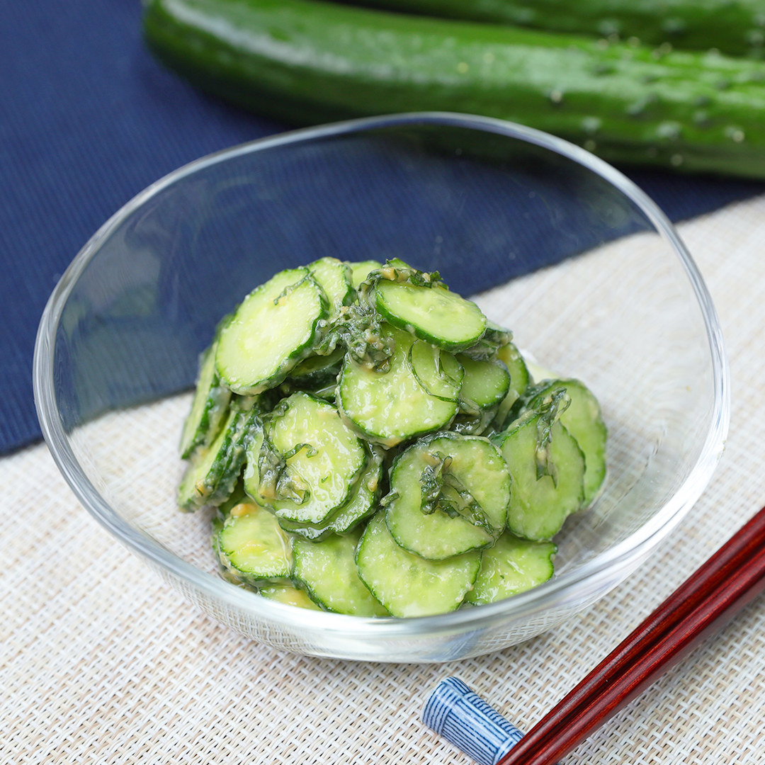 きゅうりと大葉のみそ和え 材料3つ 5分で作れるやみつきレシピ 作り方 Tasty