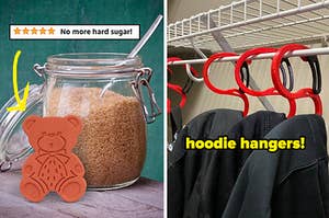 brown sugar bear that prevents lumps / hoodie hangers