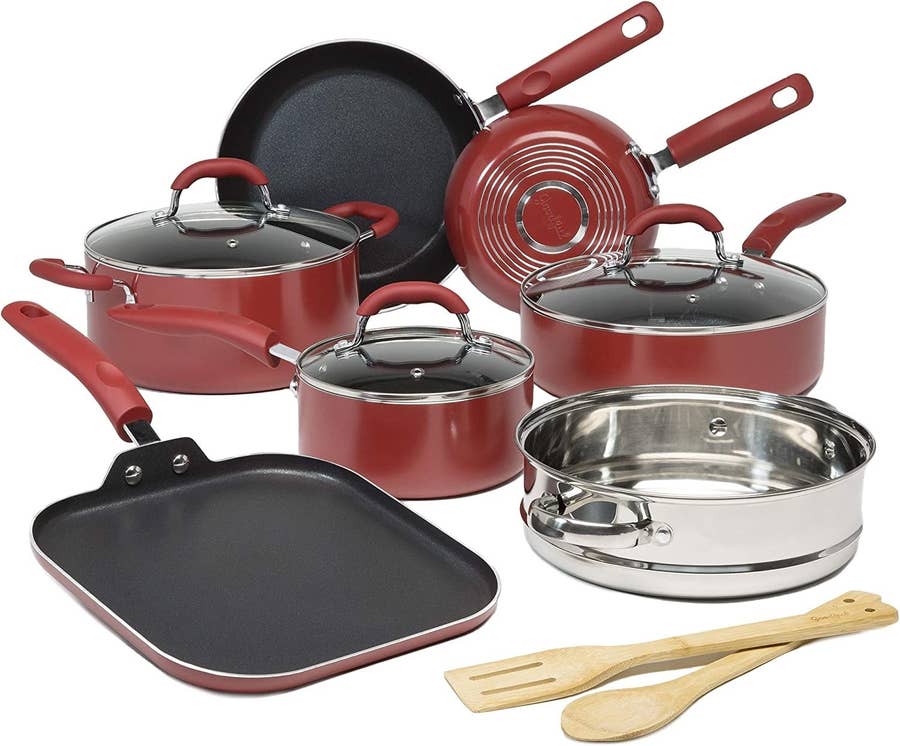 Lodge Cast Iron Seasoned 5-Piece Set with Skillet, Griddle & Dutch Oven cookware  set non stick cooking pot - AliExpress