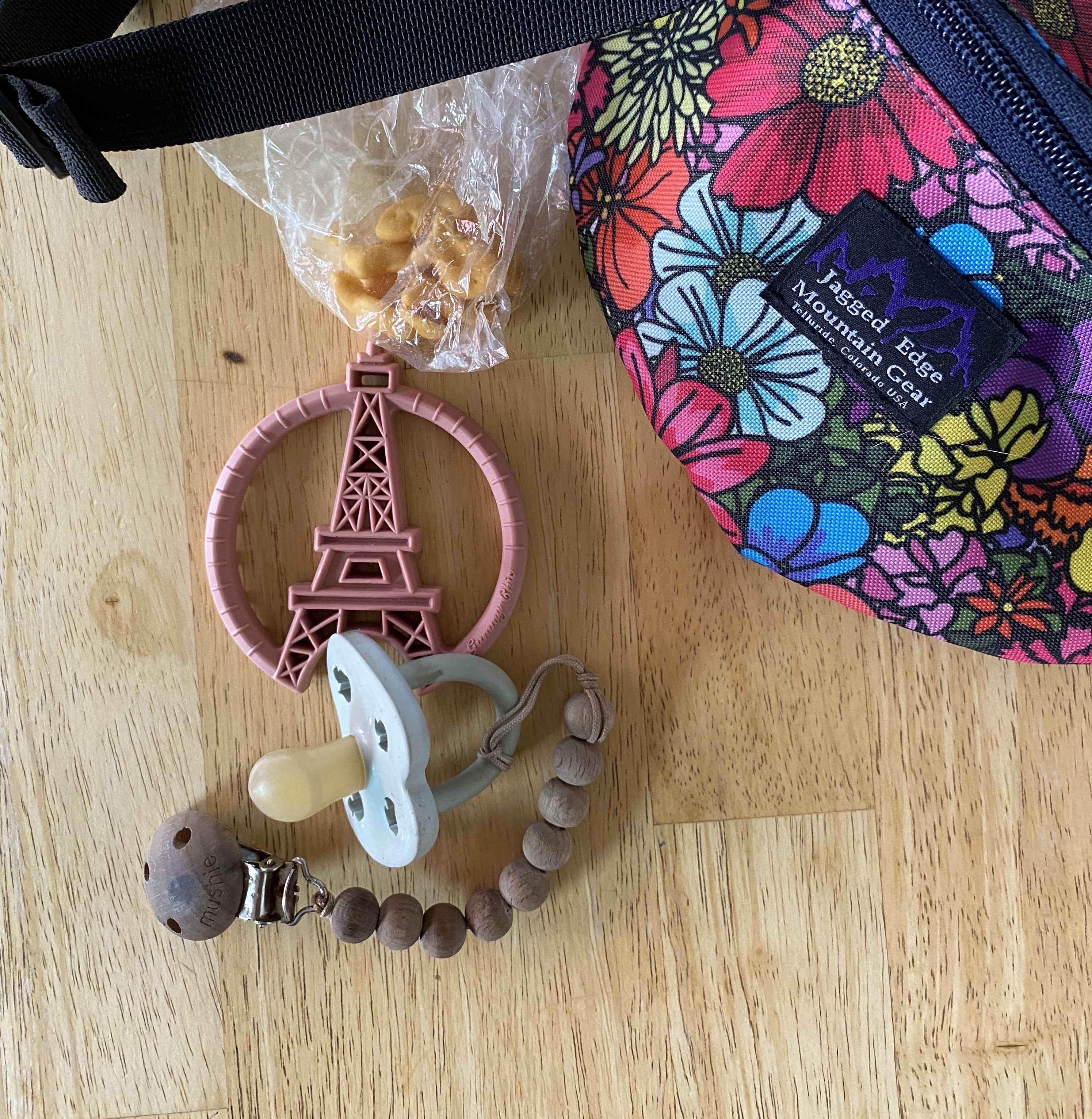 Bag with small baby items