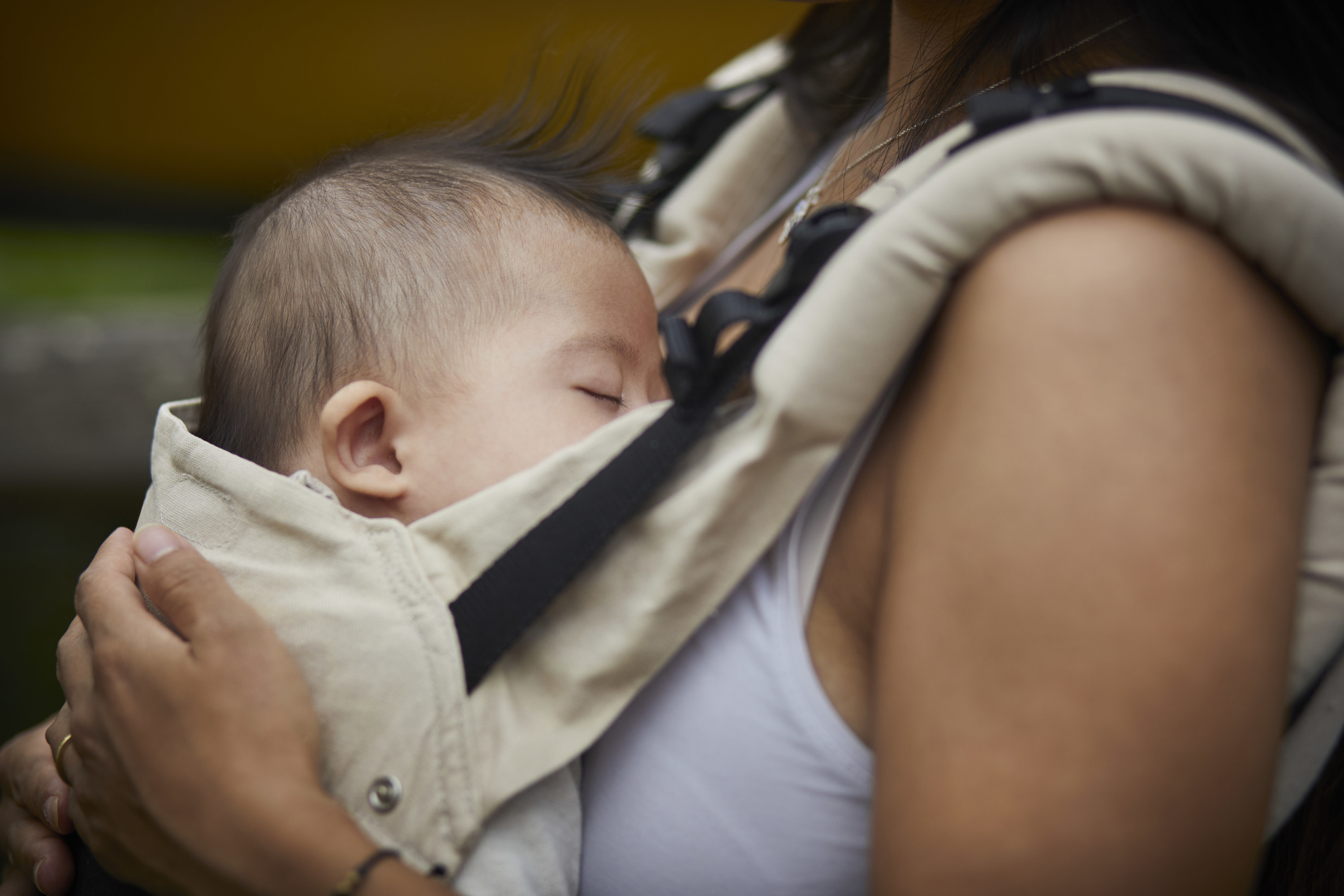 Baby in baby carrier