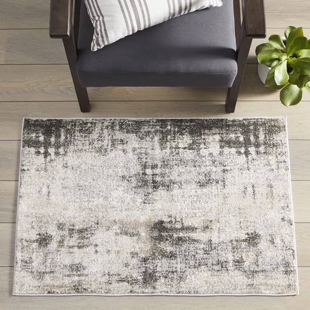 The abstract area rug