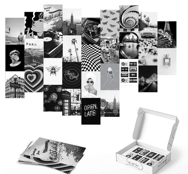 Collage de fotos en blanco y negro