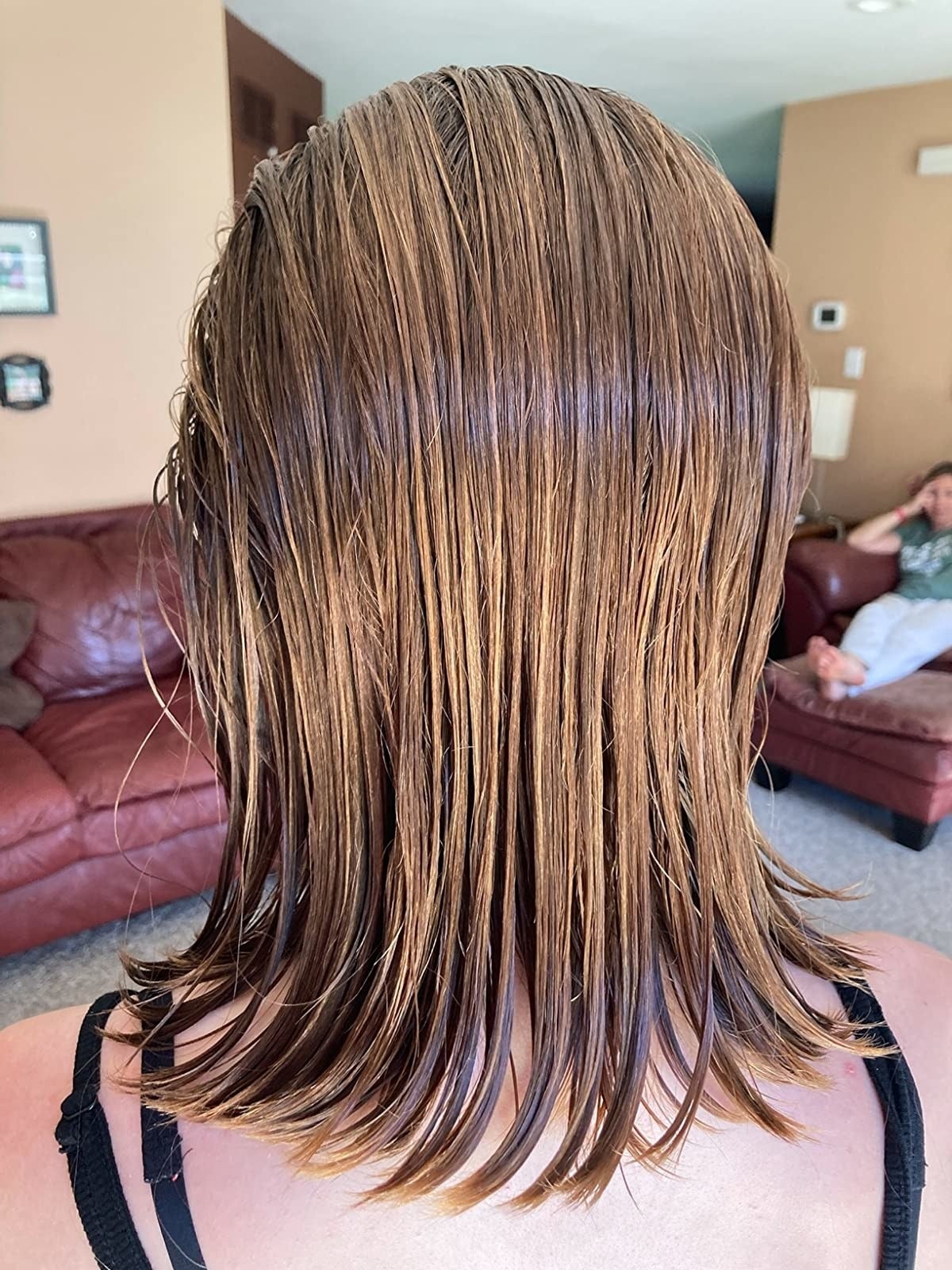 reviewer's earlier  photograph  of the tangles gone aft  utilizing the brush