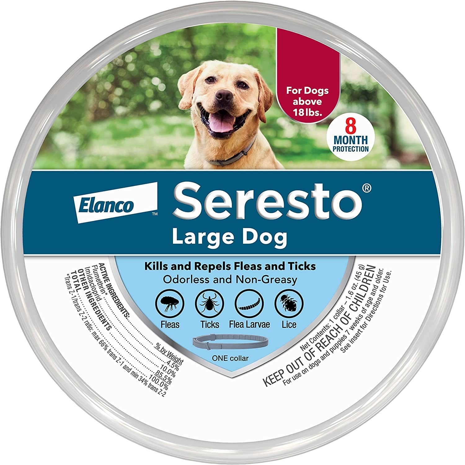 Packaging for Seresto dog collar