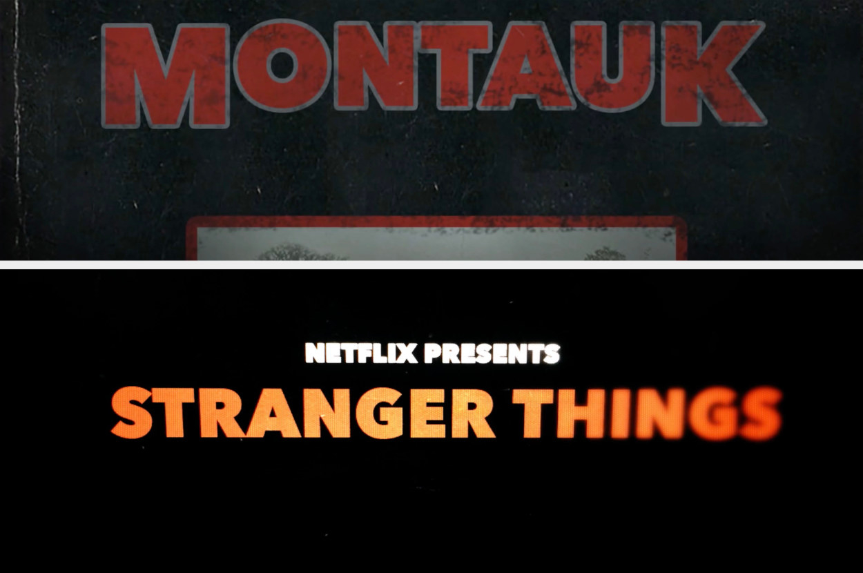 title comps of "Montauk" and "Stranger Things"