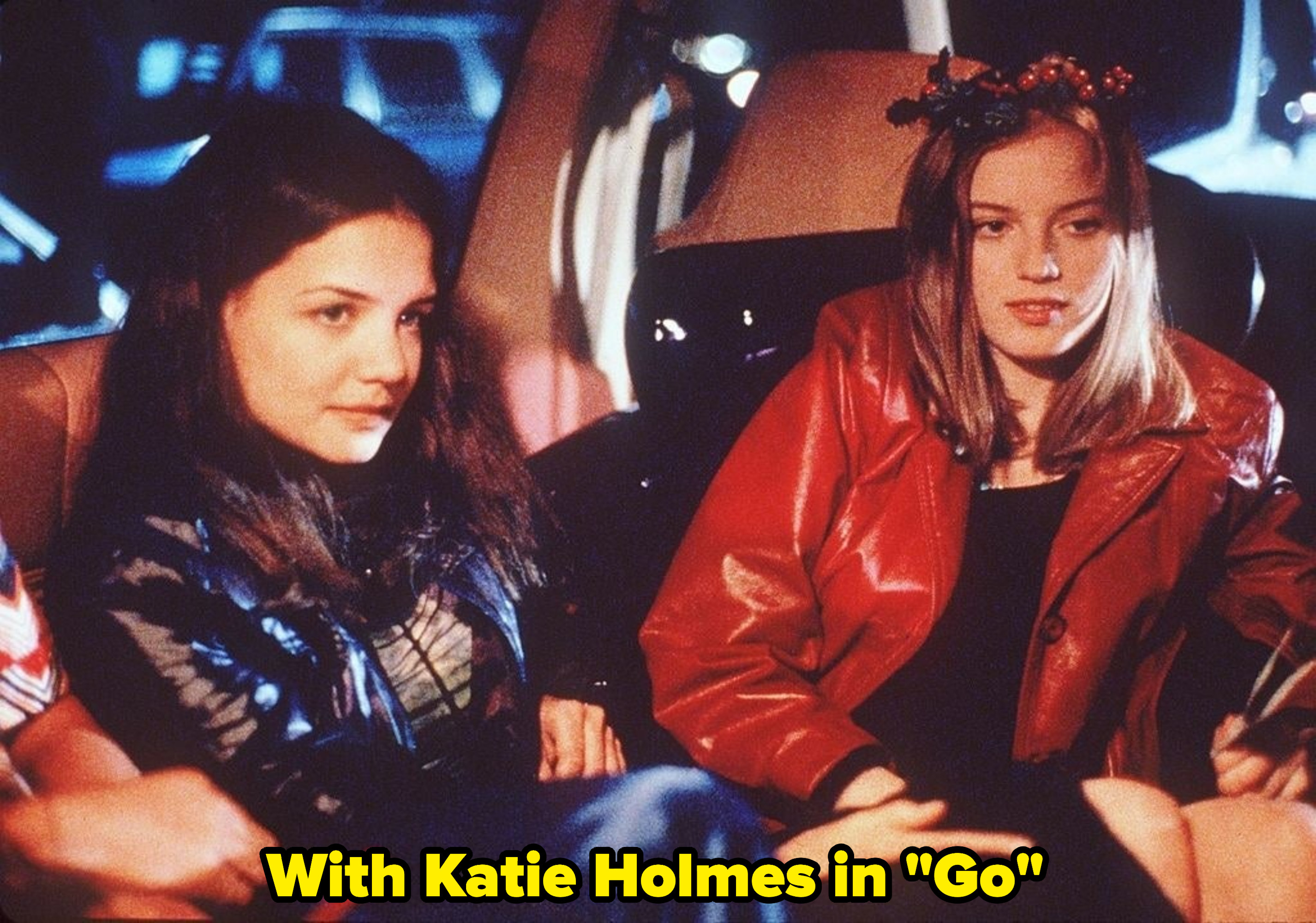 Katie Holmes and Sarah Polley in &quot;Go&quot;