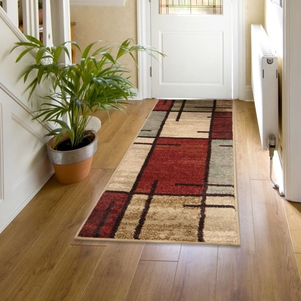 The grid area rug
