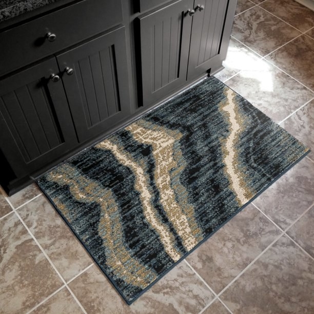 The marble transitional area rug