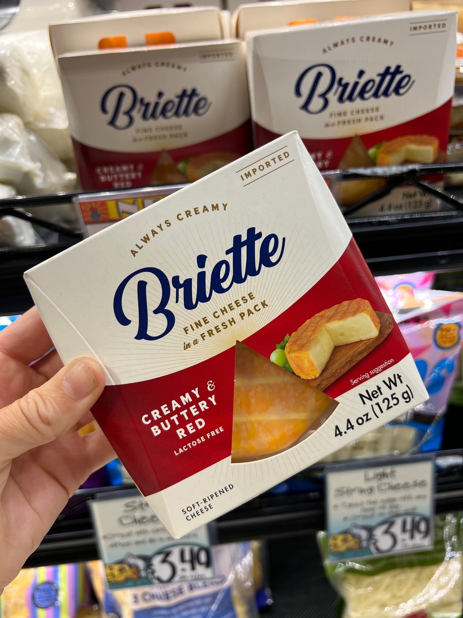 Packed Briette Cheese