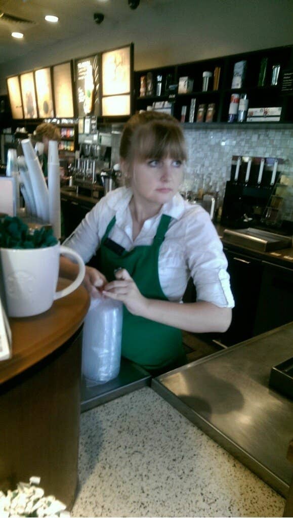 a Starbucks barista