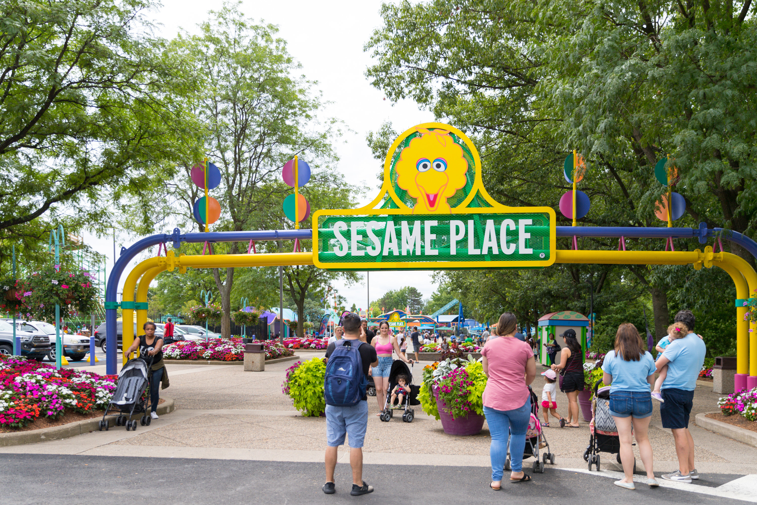 The theme park entrance