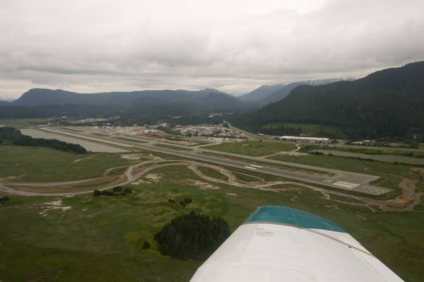 aerial view of Juneau