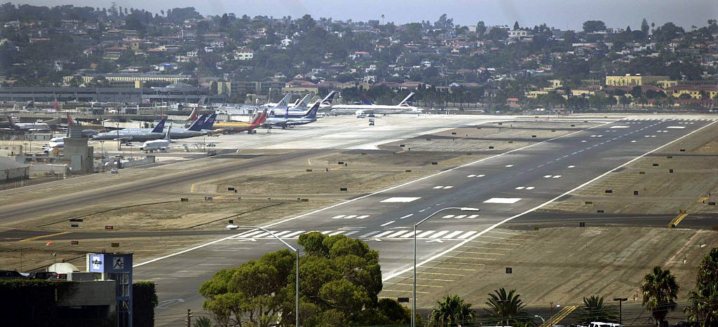 aerial view of San Diego airport