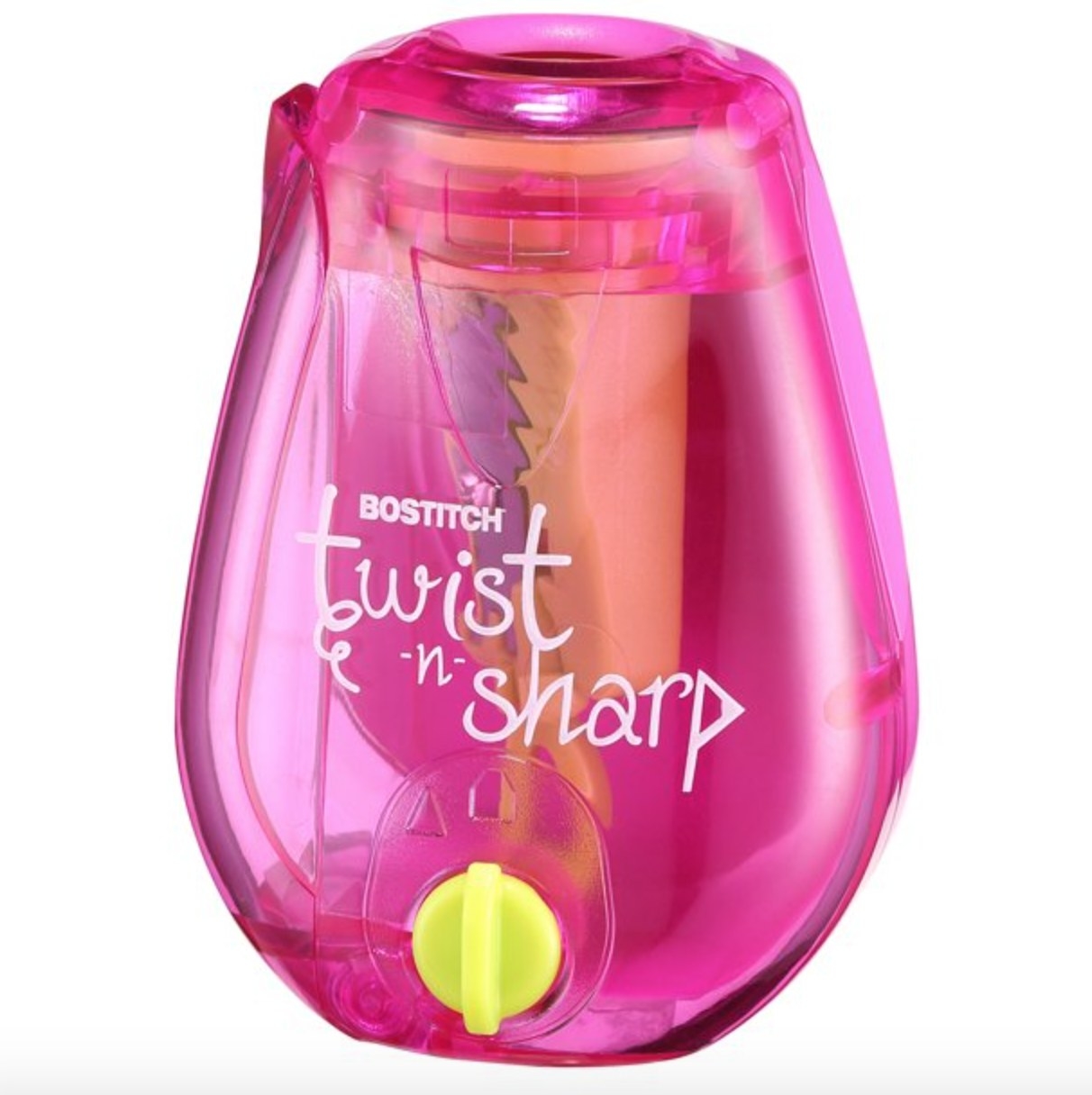 the pencil sharpener in pink
