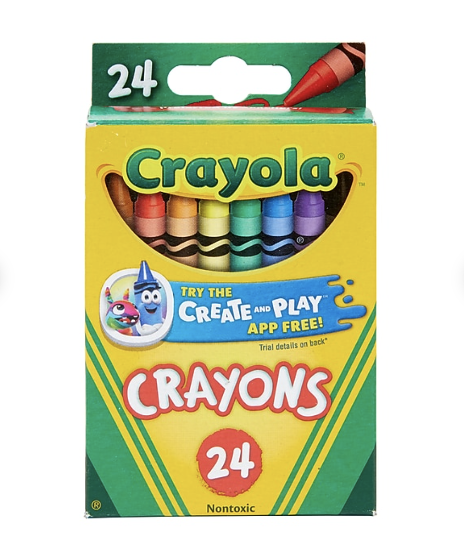 The box of crayons