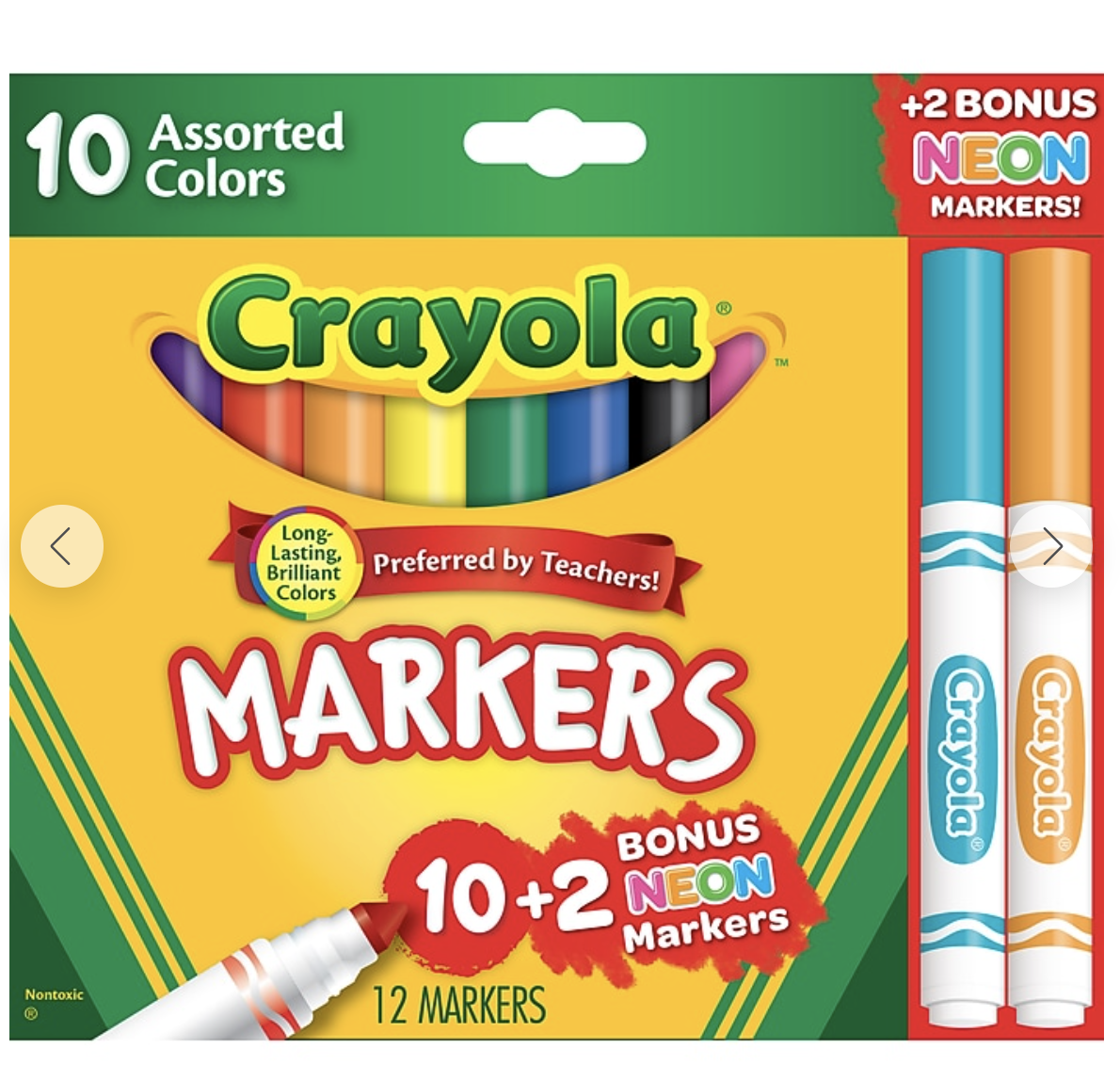 The box of markers