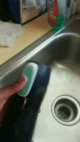 reviewer&rsquo;s gif showing how the water bottle works