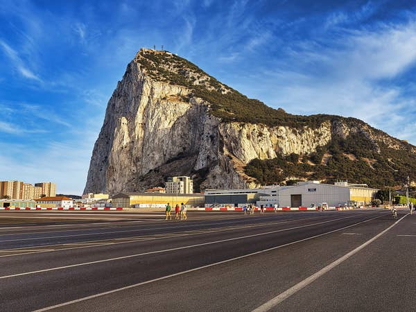 the airport in Gibraltar