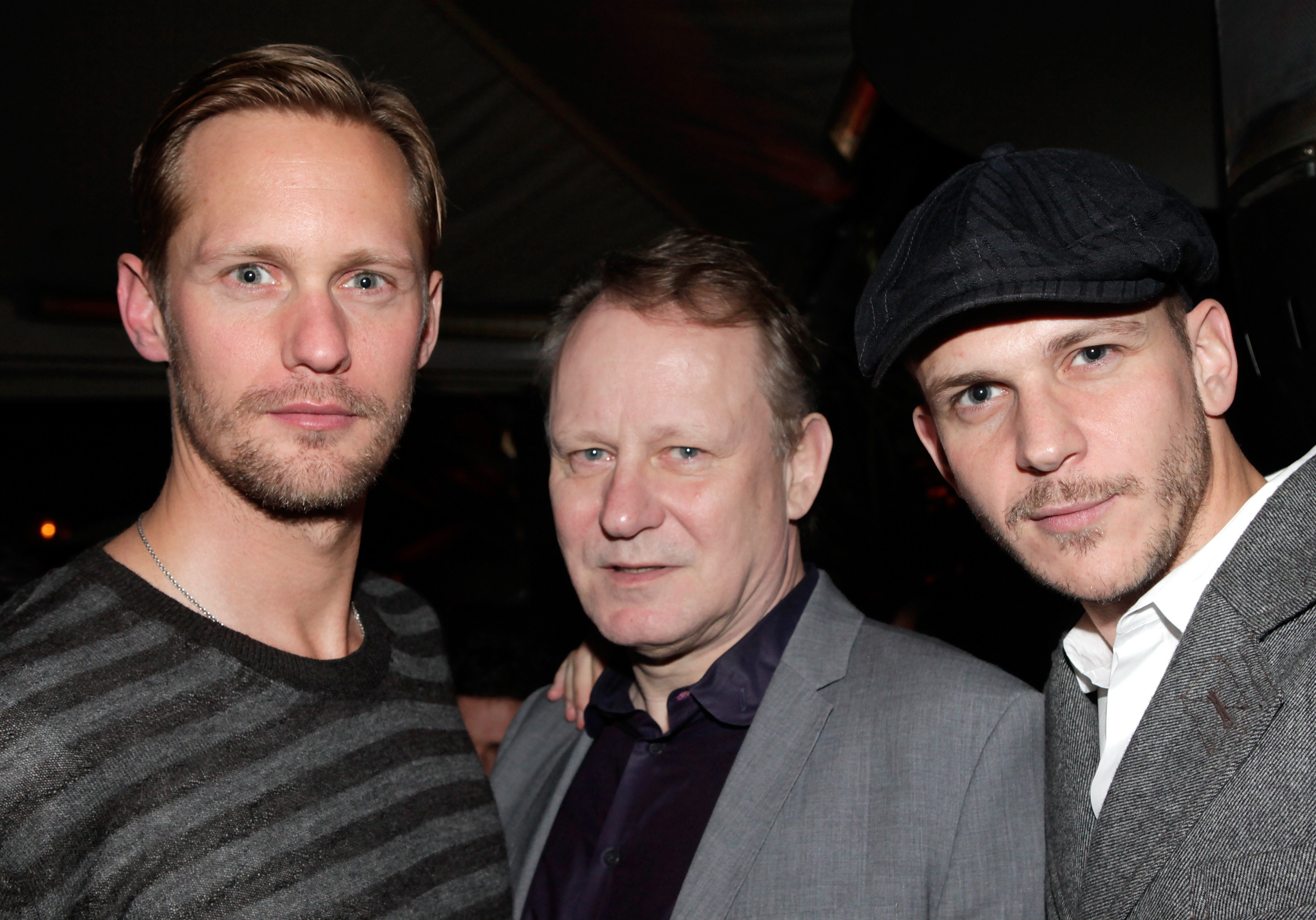 Alexander, Stellan, and Bill Skarsgård attending the premiere of &quot;The King&#x27;s Speech&quot;