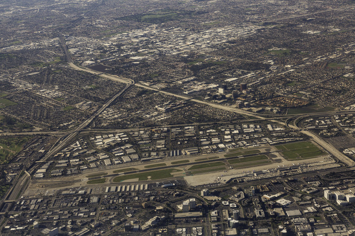 aerial view of Santa Ana