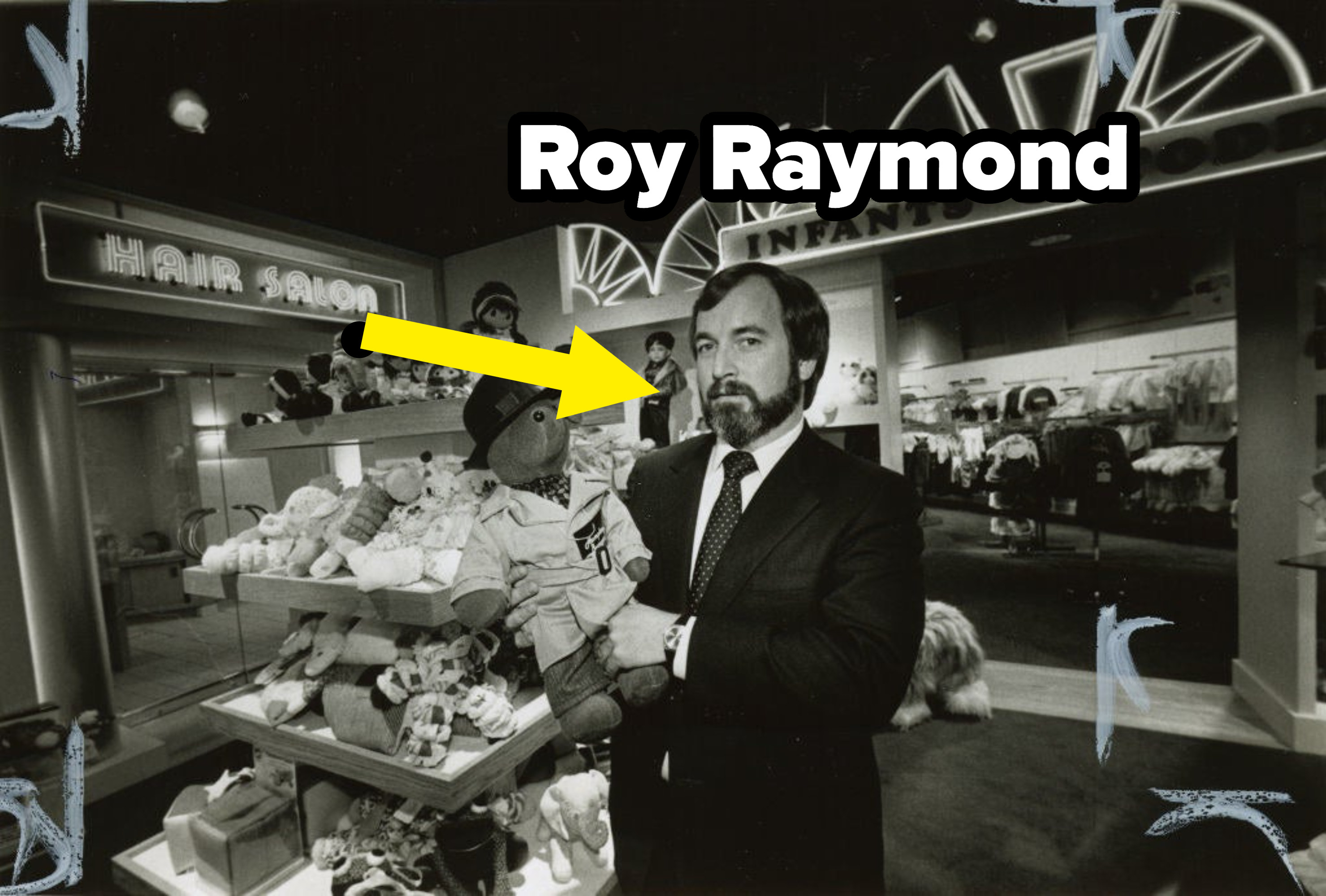 Roy Raymonf在百货商店装填动物