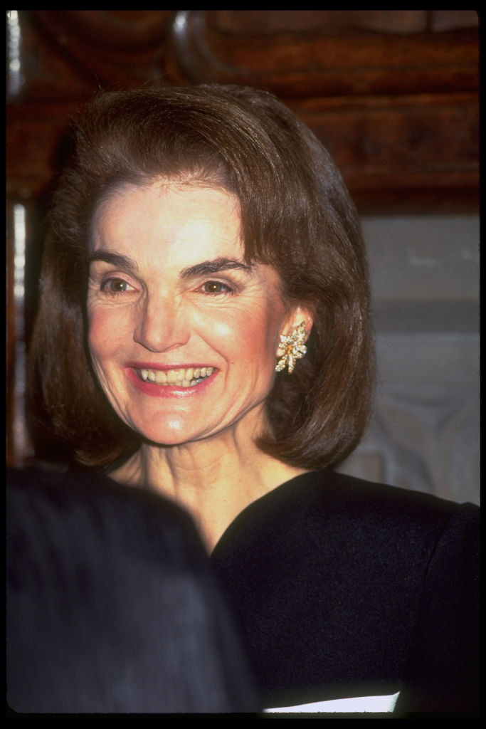Jacqueline Onassis smiling