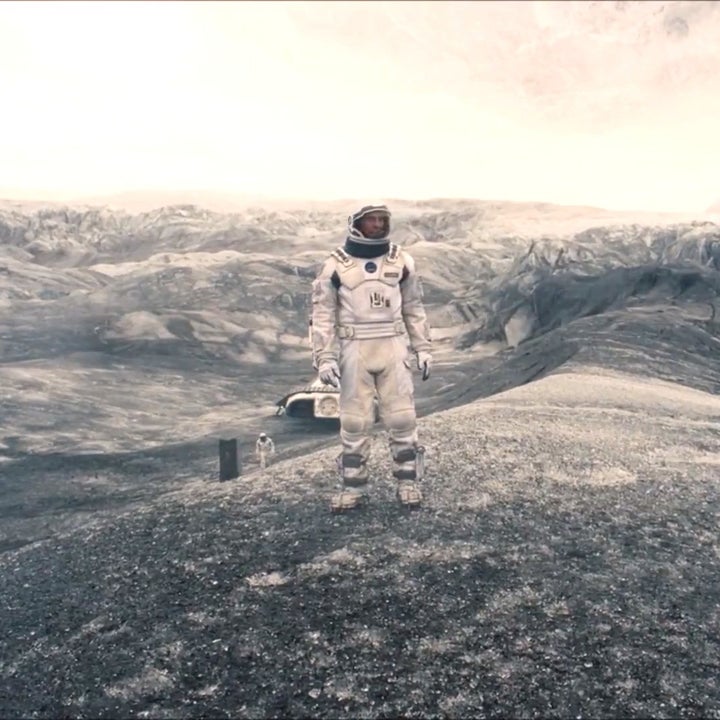 Matthew McConaughey standing on an ice planet in Interstellar, which is really  Svínafellsjökull glacier