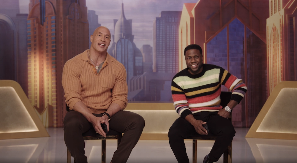 Dwayne Johnson on X: I DO wash the backs of my knees & @KevinHart4real IS  trying to find his real father, but don't look far cuz I'M his daddy😂  Making DC's SUPER