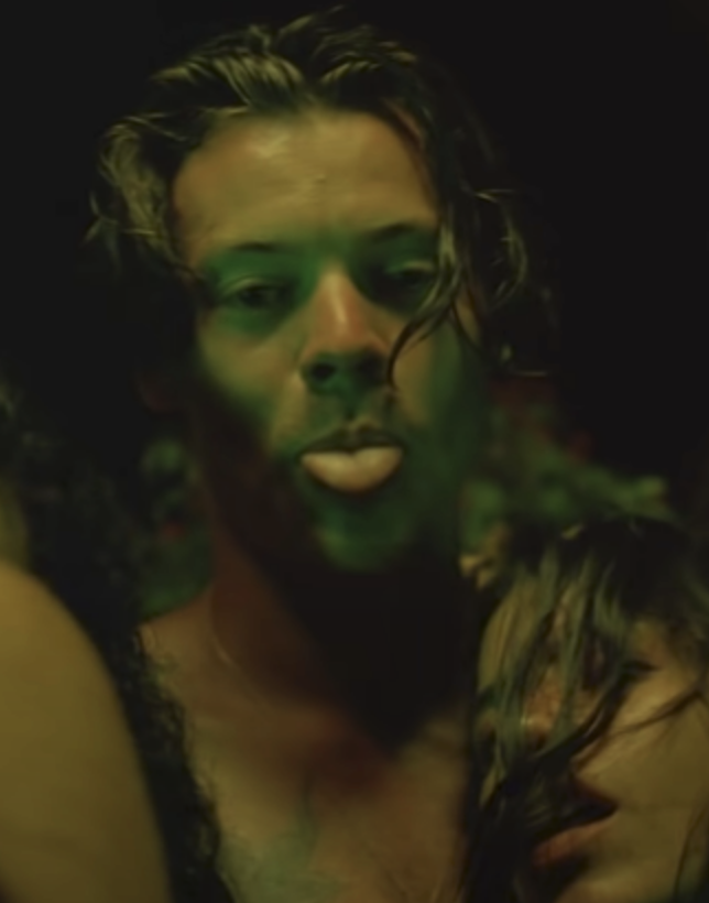 Styles in his &quot;Lights Up&quot; music video