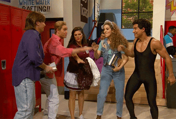 Jimmy Fallon and &quot;Saved by the Bell&quot; cast members act in skit and do a chant for &quot;The Tonight Show&quot;