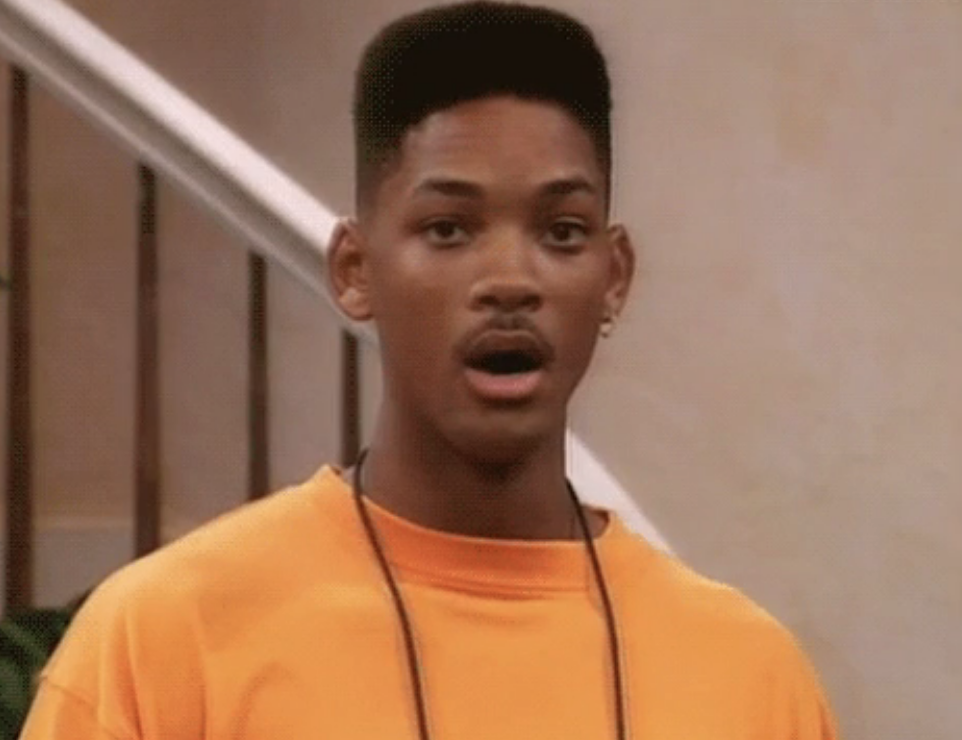 Will Smith looking shocked