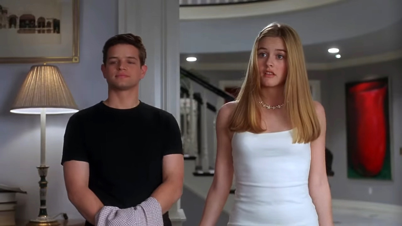 Cher and Christian in Clueless talking to her dad